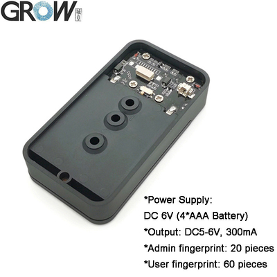 GROW K236-A Admin/User DC6V 4*AAA Battery Case With Fingerprint Control Board For Door Access Control System