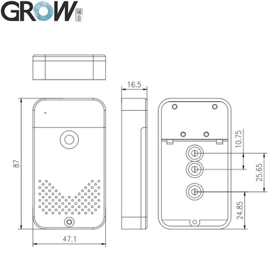 GROW K236-A Admin/User DC6V 4*AAA Battery Case With Fingerprint Control Board For Door Access Control System