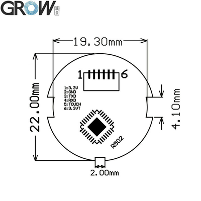 GROW K215-V1.3 DC10-30V Fingerprint Access Control Board +R502-A Fingerprint Module For Automobile Control Access control