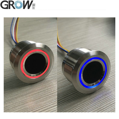 GROW KS200+R503 4*AA Battery or DC3.7V-6.5V Ring Indicator Light Door Access Control Capacitive Fingerprint Access Control Board