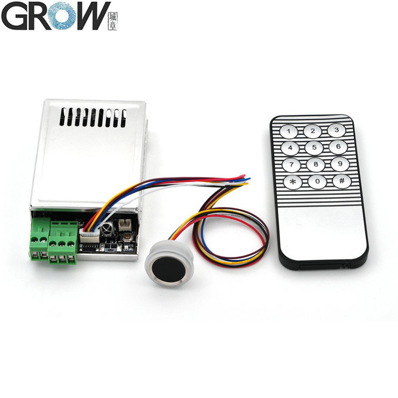 GROW KL216+R502-F DC10-30V Fingerprint Access Control Board Remote Control With Jog Mode/Ignition Mode/Self-locking Mode