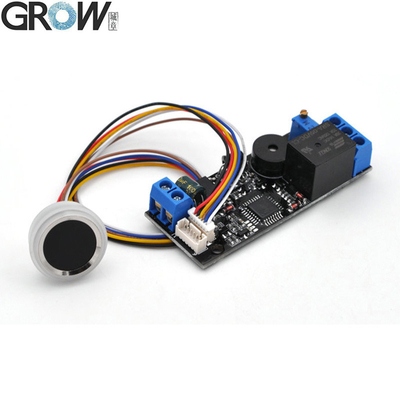 GROW K202+R502-F Administrator/Benutzer DC12V K202 Fingerabdruck Tür Zugangskontrollbrett+R502-F Wasserdichte kleine Ring LED Fingerabdruckmodul