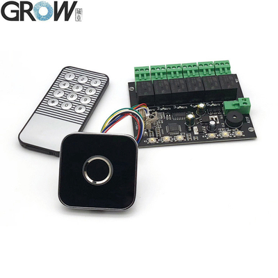 GROW K219-A+R502-AW Fingerabdruck Infrarot-Fernbedienungsplatine für Türzugangskontrolle Programmierbarer Zeitrelais-Ausgang