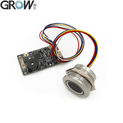 GROW KS200+R503 4*AA Batterie oder DC3.7V-6.5V Ring-Anzeigeleuchte Türzugangskontrolle Kapazitiver Fingerabdruck-Zugangskontrollplatine
