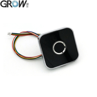 GROW R502-AW Zinklegierung Rundring LED-Steuerung DC3.3V Kapazitiver Fingerabdruckmodul Sensor Scanner