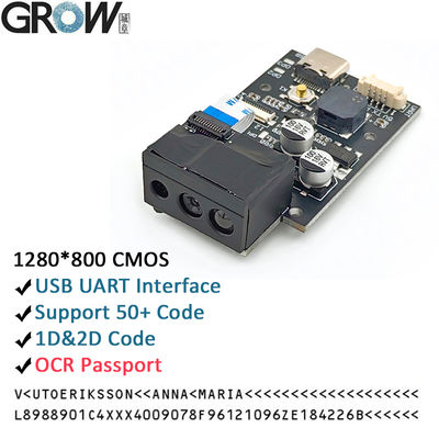 GROW GM69Pro 1280*800CMOS OCR/1D/2D Barcode Scanner Modul USB UART Schnittstelle QR-Code Barcode Reader Unterstützung für OCR-Pass